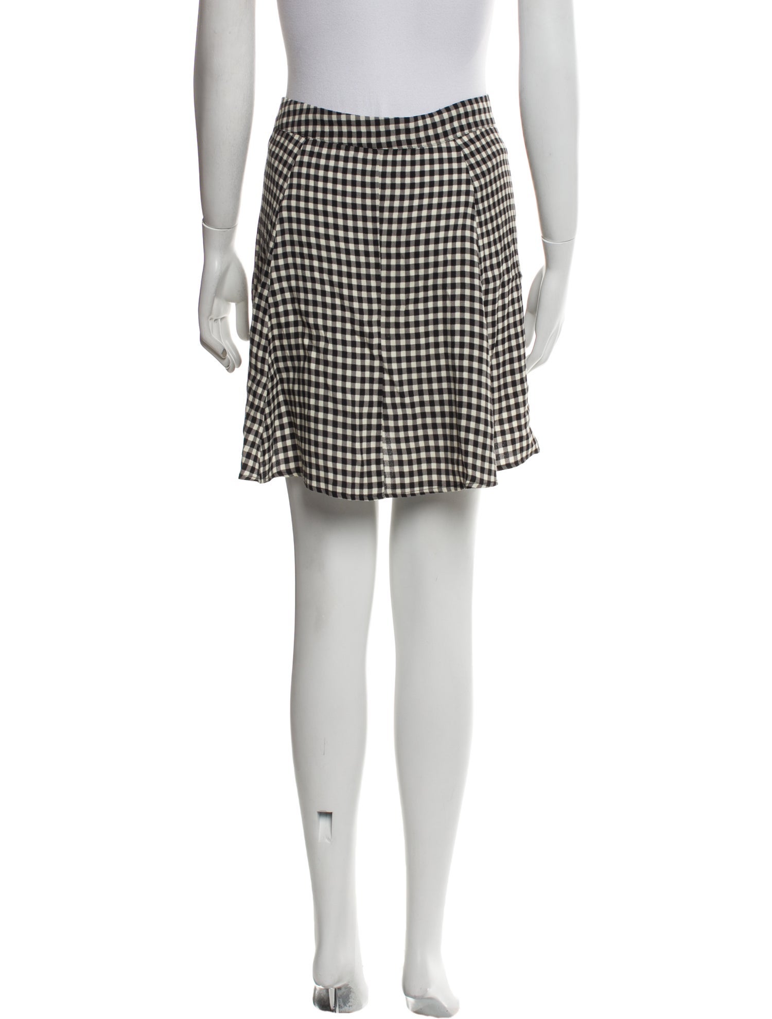 Reformation Plaid Print Mini Skirt